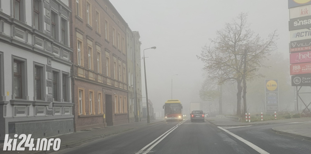 Poranne mgły w Inowrocławiu