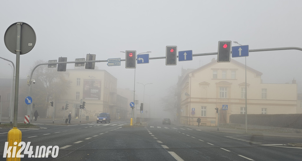 Poranne mgły w Inowrocławiu