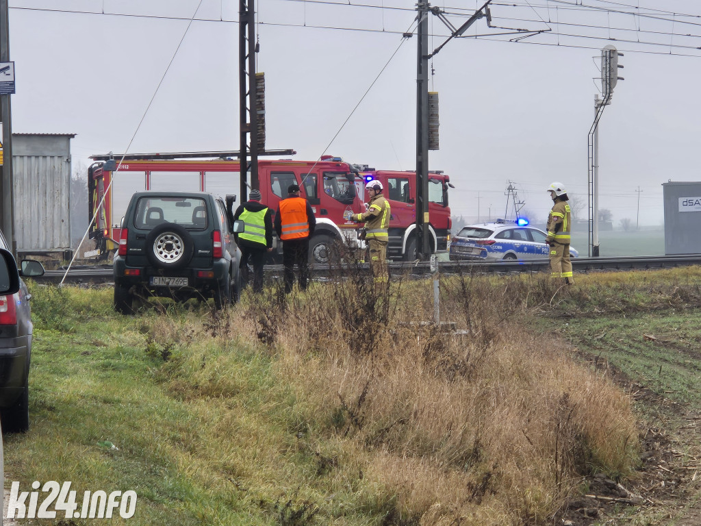 Audi wjechało pod pociąg. Nie żyją dwie osoby