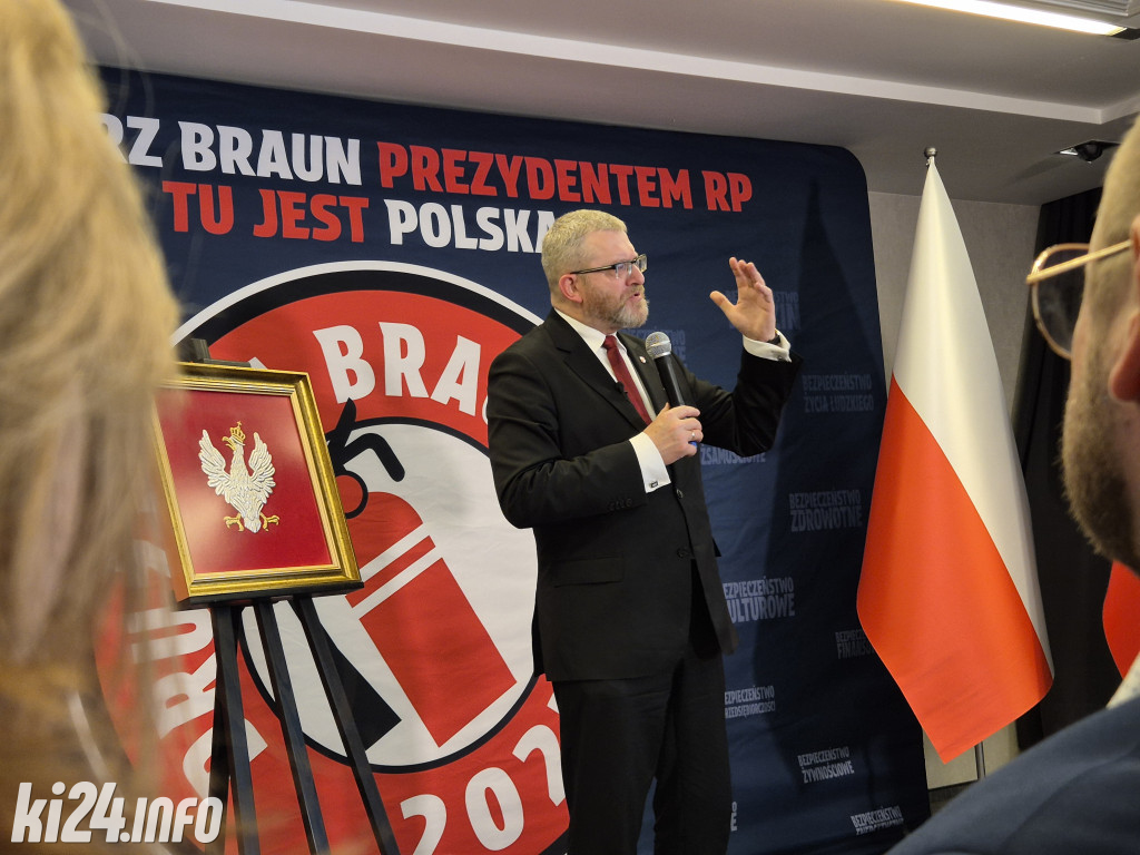 Grzegorz Braun w Inowrocławiu. Mocne słowa o Europie i przyszłości kraju