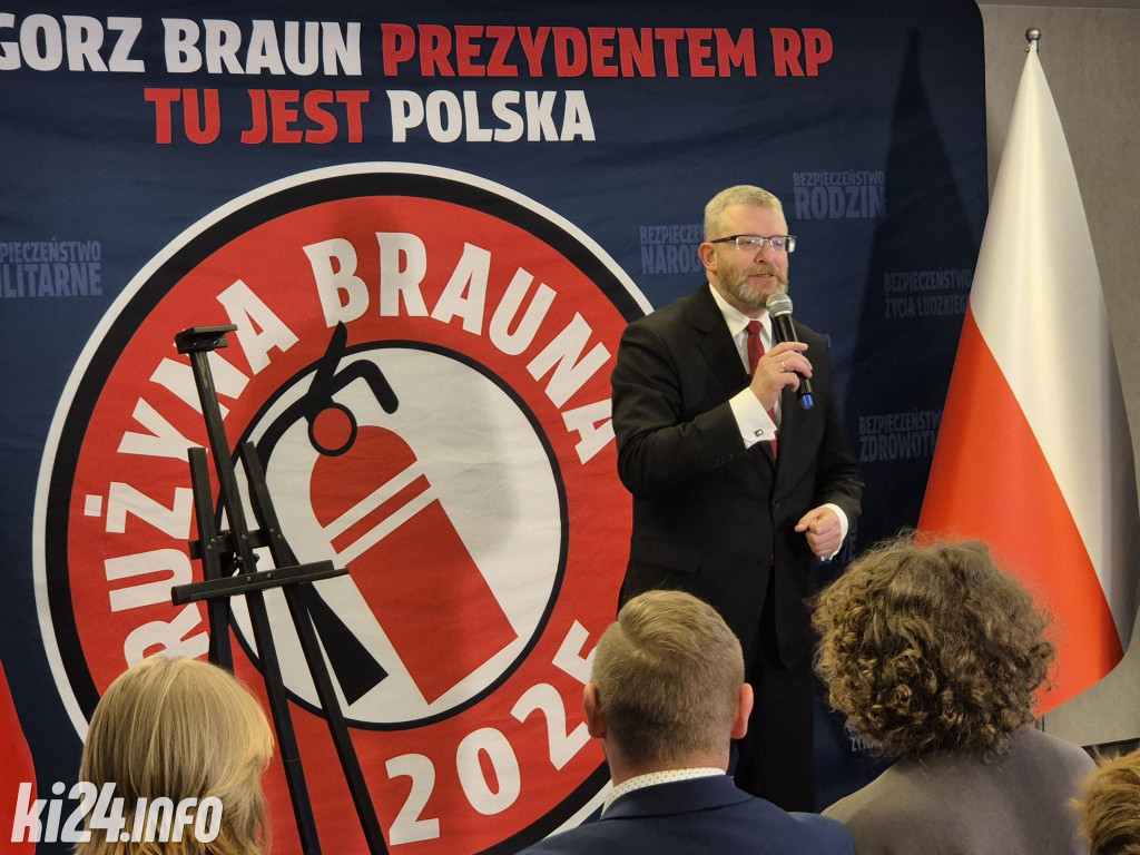 Grzegorz Braun w Inowrocławiu. Mocne słowa o Europie i przyszłości kraju