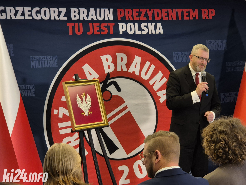 Grzegorz Braun w Inowrocławiu. Mocne słowa o Europie i przyszłości kraju