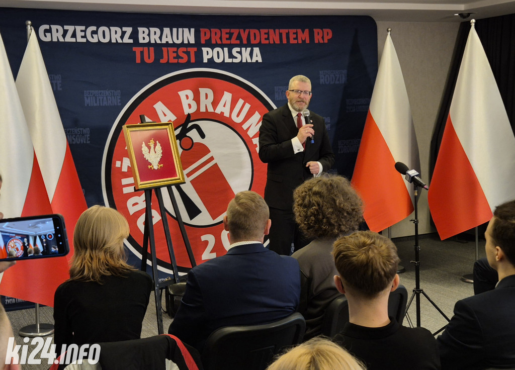 Grzegorz Braun w Inowrocławiu. Mocne słowa o Europie i przyszłości kraju