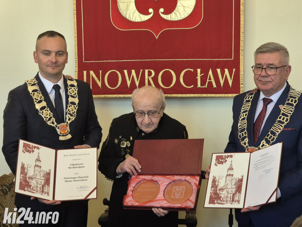 Zbigniew Raczkowski z tytułem Honorowego Obywatela