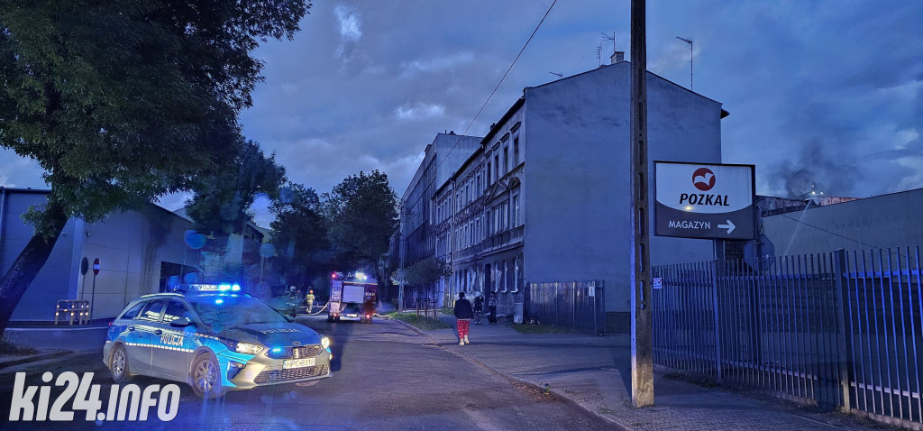 Pożar w drukarni w Inowrocławiu