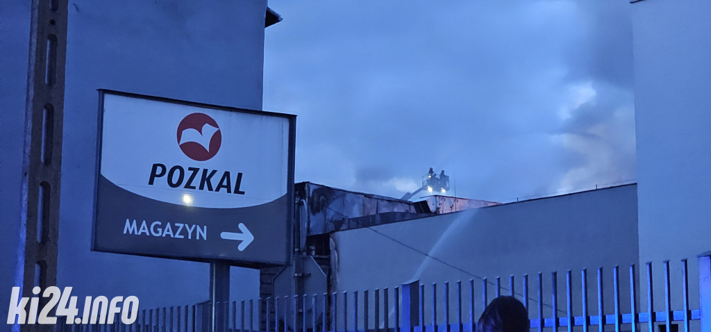 Pożar w drukarni w Inowrocławiu