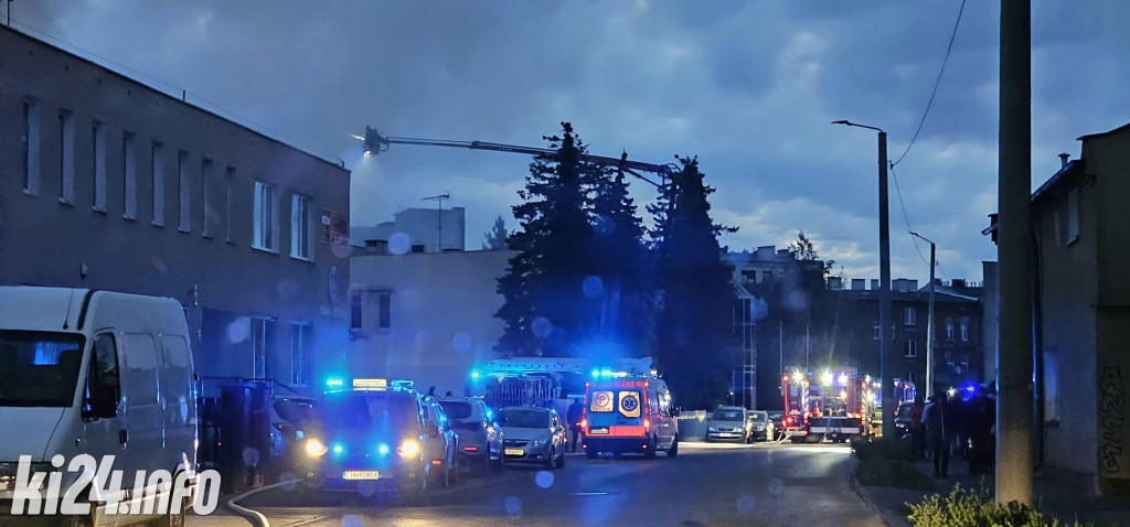 Pożar w drukarni w Inowrocławiu