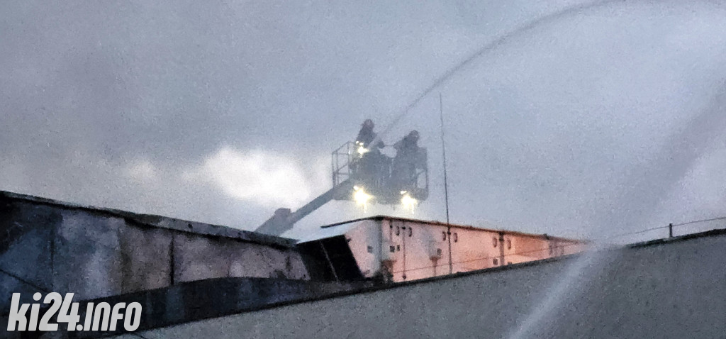 Pożar w drukarni w Inowrocławiu