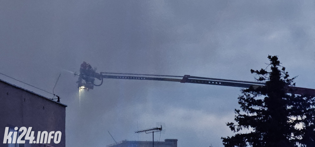 Pożar w drukarni w Inowrocławiu