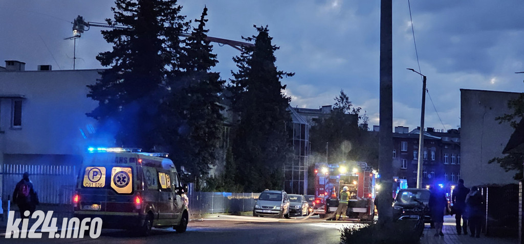 Pożar w drukarni w Inowrocławiu