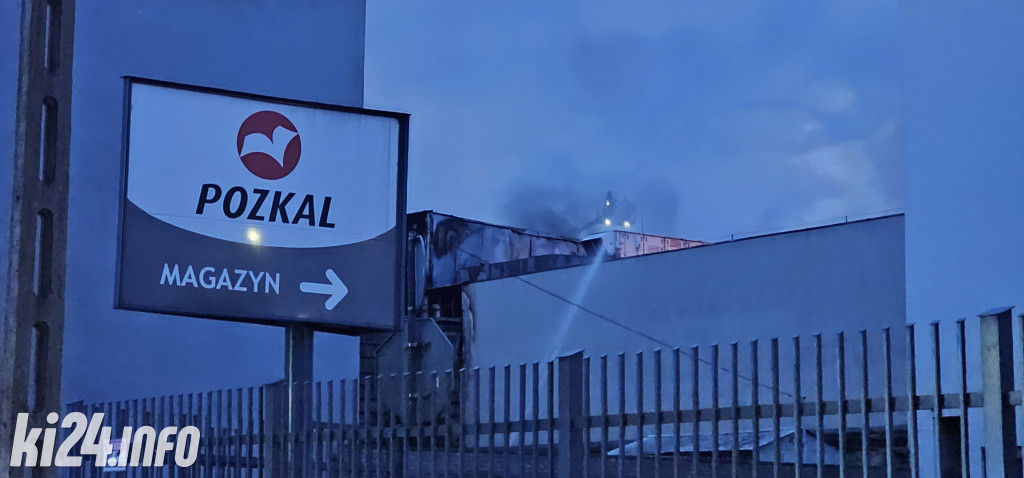 Pożar w drukarni w Inowrocławiu