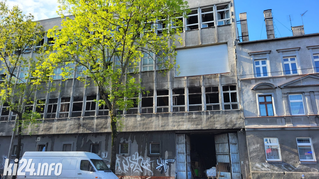 Pożar w drukarni w Inowrocławiu