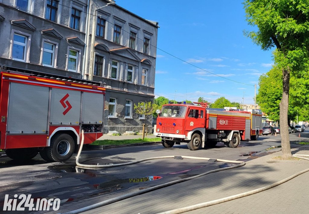 Pożar w drukarni w Inowrocławiu