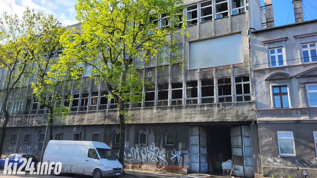 Pożar w drukarni w Inowrocławiu