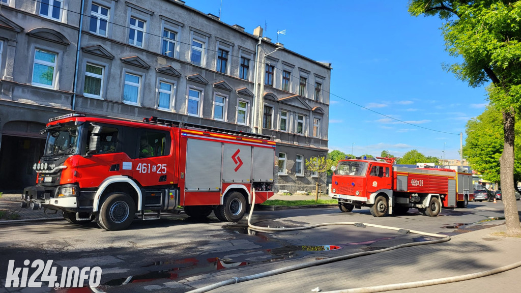 Pożar w drukarni w Inowrocławiu