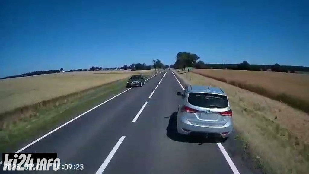 Niebezpieczny manewr wyprzedzania