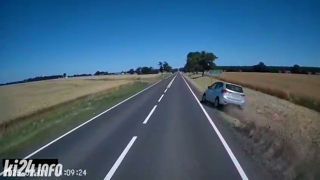 Niebezpieczny manewr wyprzedzania