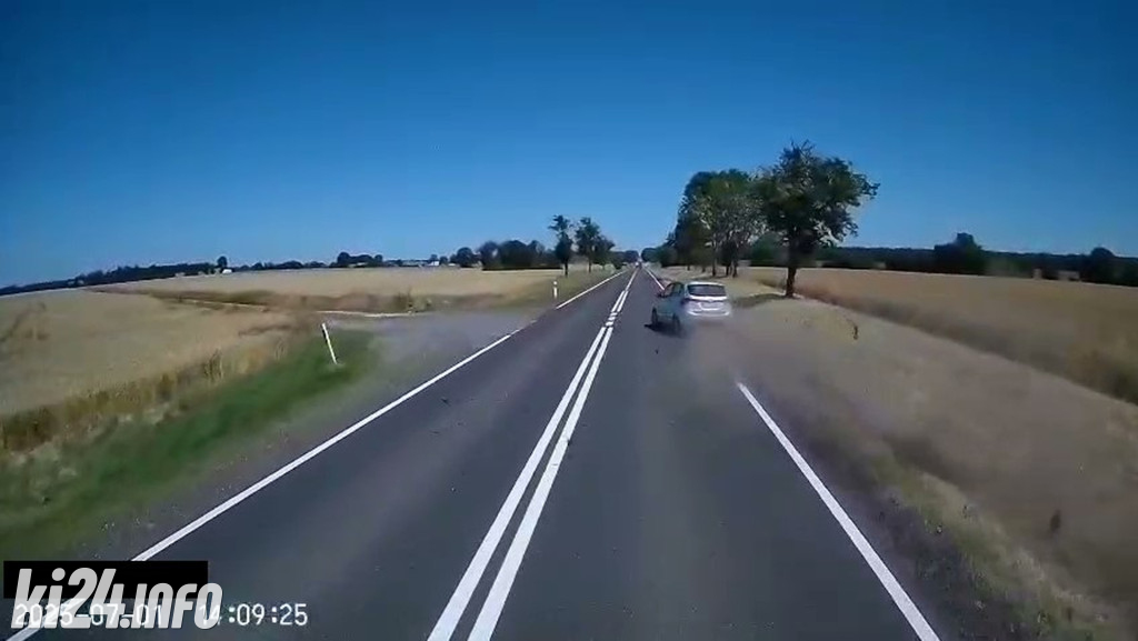 Niebezpieczny manewr wyprzedzania