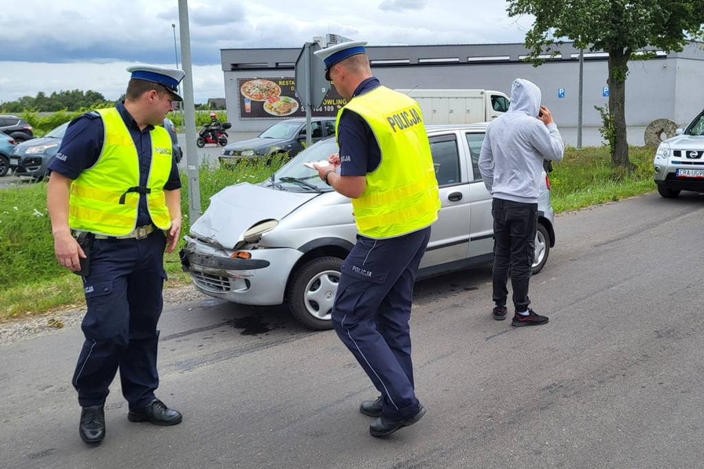 Wymusił pierwszeństwo i doprowadził do zderzenia