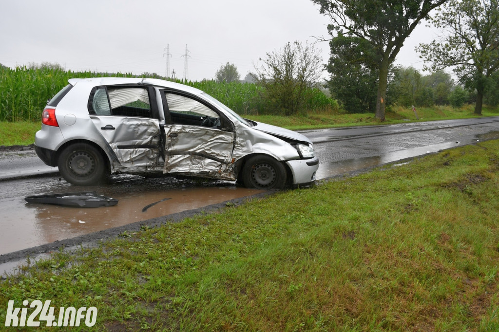 Uderzył w drzewo, pasażerka trafiła do szpitala