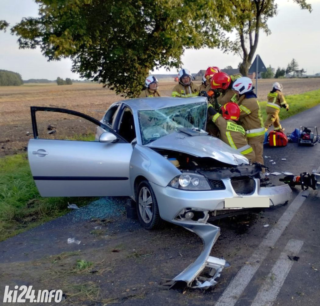 19-latka uderzyła seatem w drzewo