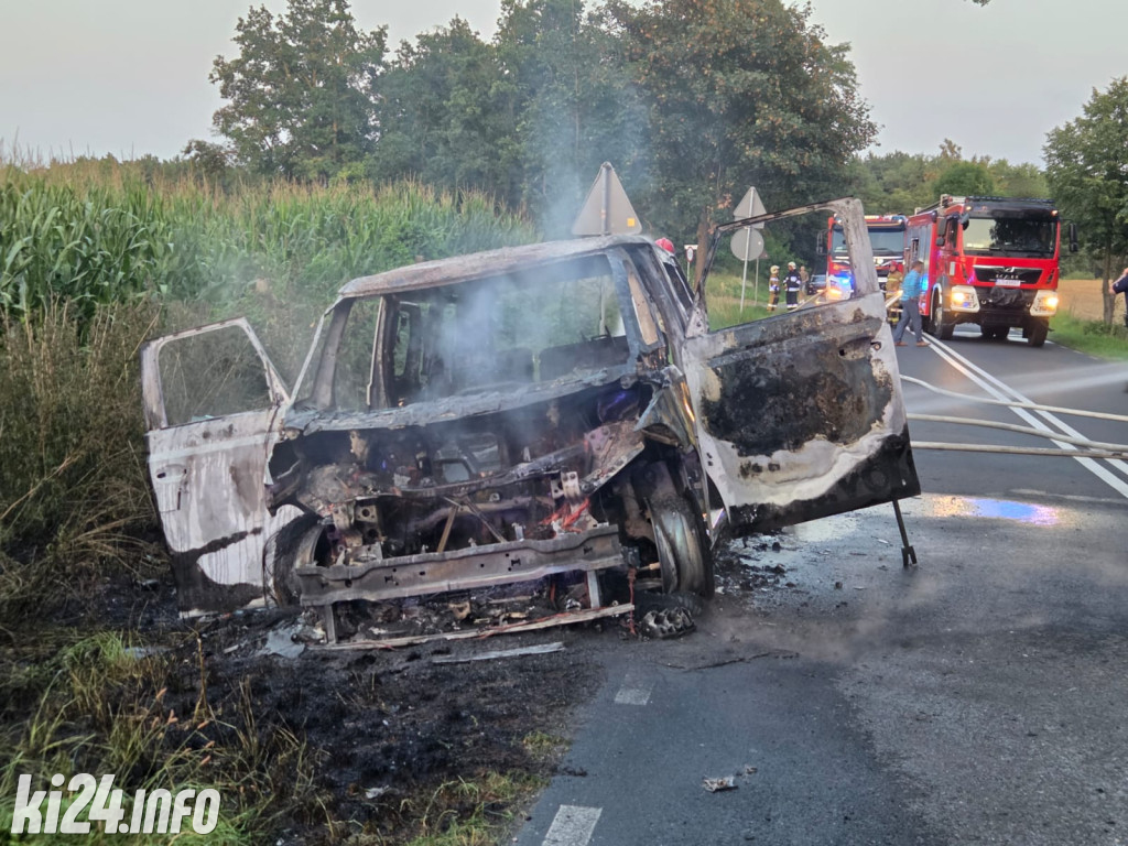 Pożar samochodu elektrycznego