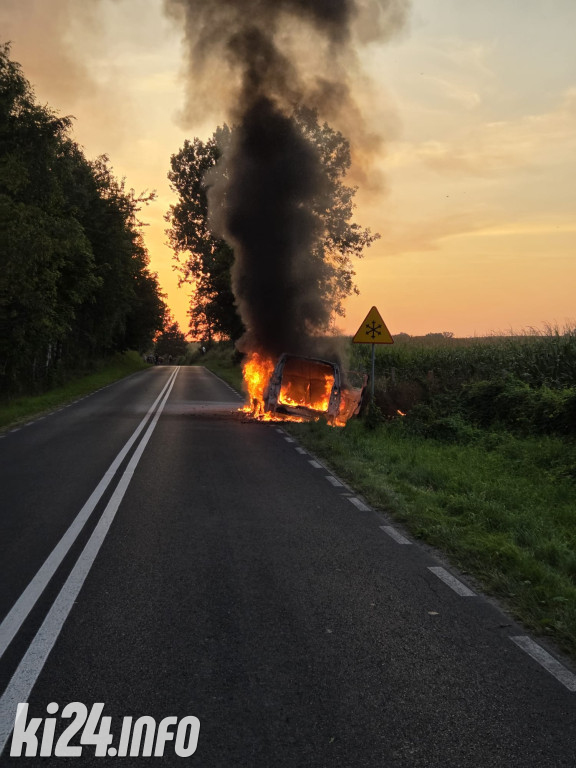 Pożar samochodu elektrycznego
