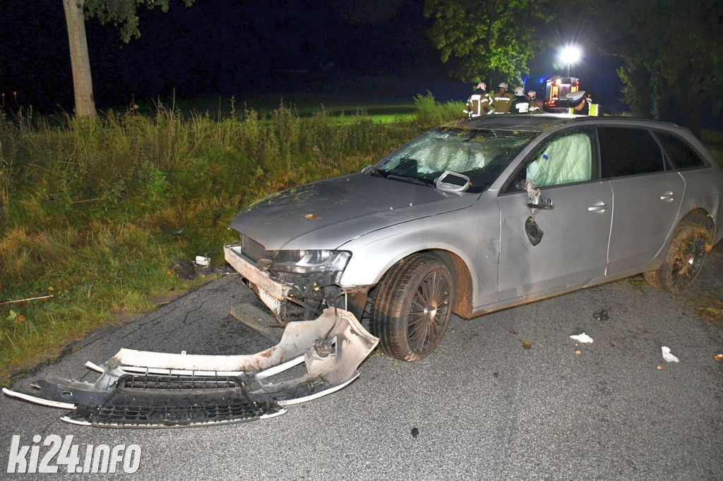 Dachowanie audi w Połajewie