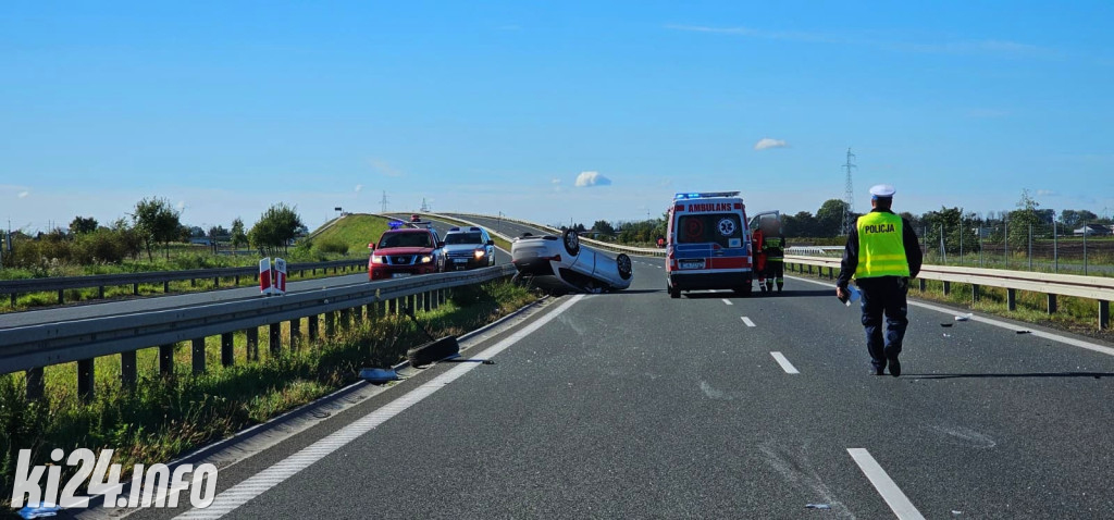 Wypadek na obwodnicy Inowrocławia