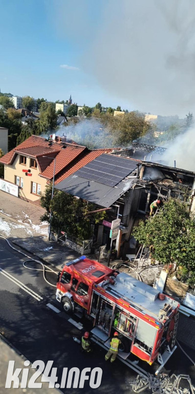 Pożar domów przy ul. Jagiellońskiej