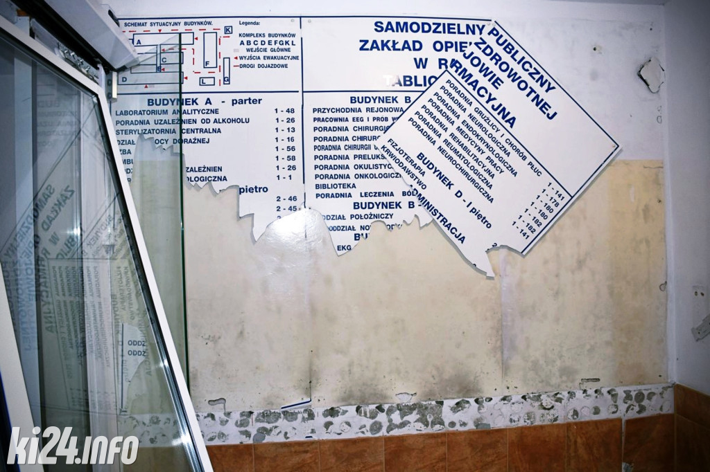 Zrobił demolkę w szpitalu