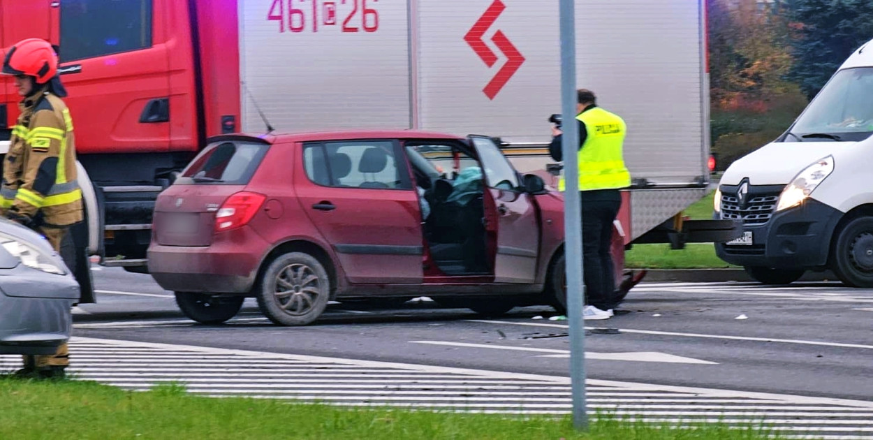 Kolizja na rąbińskim skrzyżowaniu