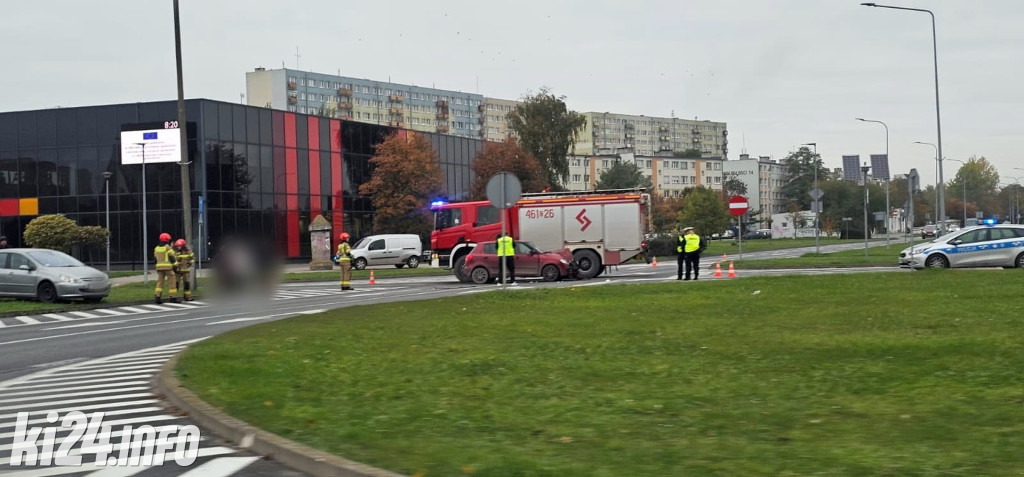 Kolizja na rąbińskim skrzyżowaniu