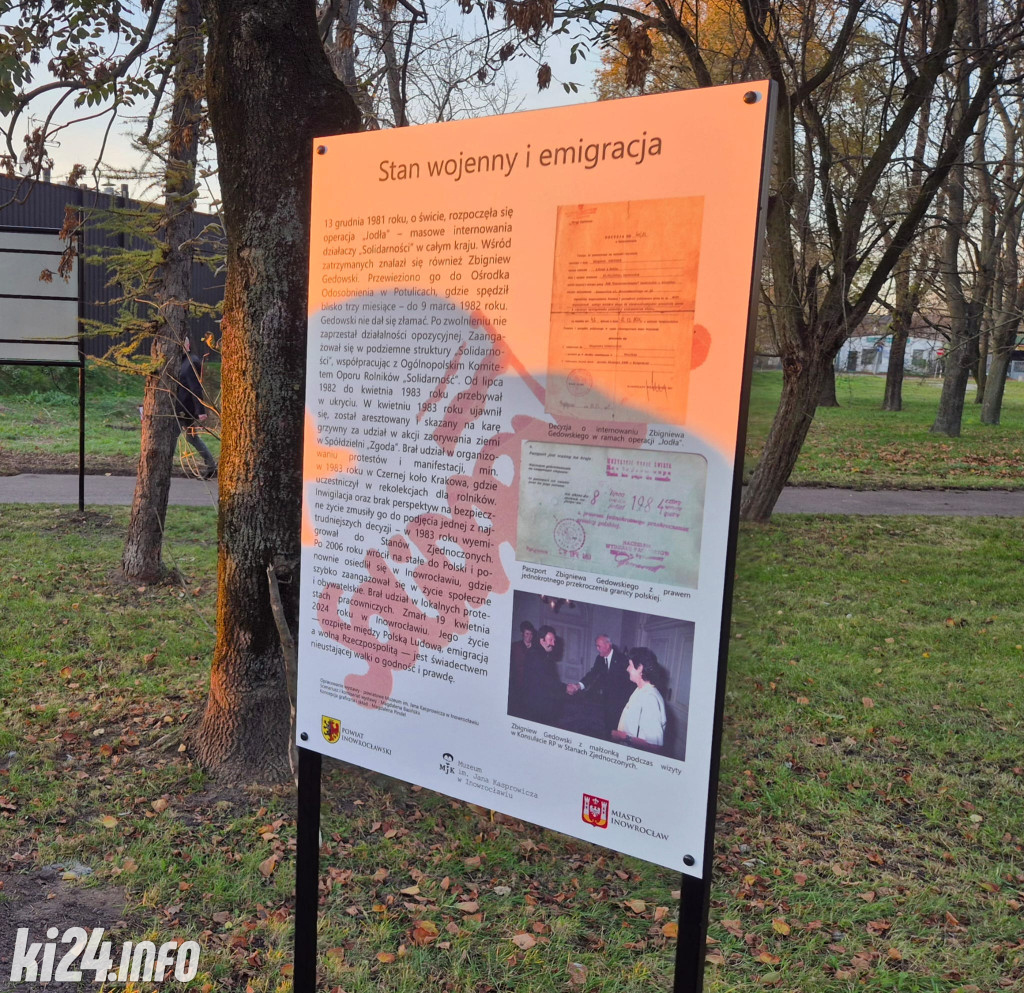 Nowy skwer w Inowrocławiu - patronem Z. Gedowski