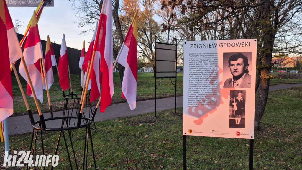 Nowy skwer w Inowrocławiu - patronem Z. Gedowski