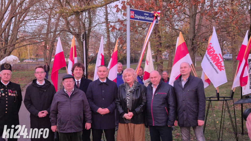 Nowy skwer w Inowrocławiu - patronem Z. Gedowski