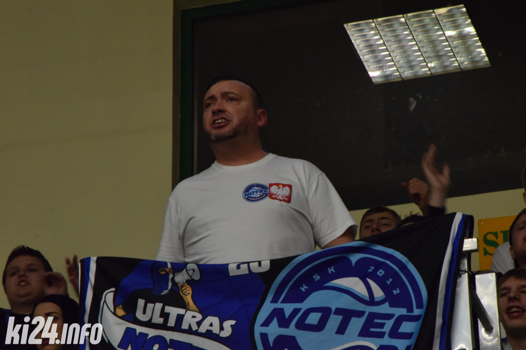 Kibice na meczu Noteci z Polonią