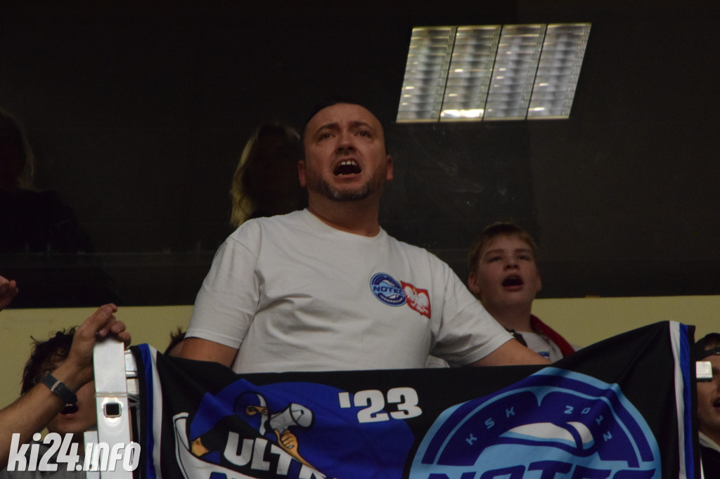 Kibice na meczu Noteci z Polonią