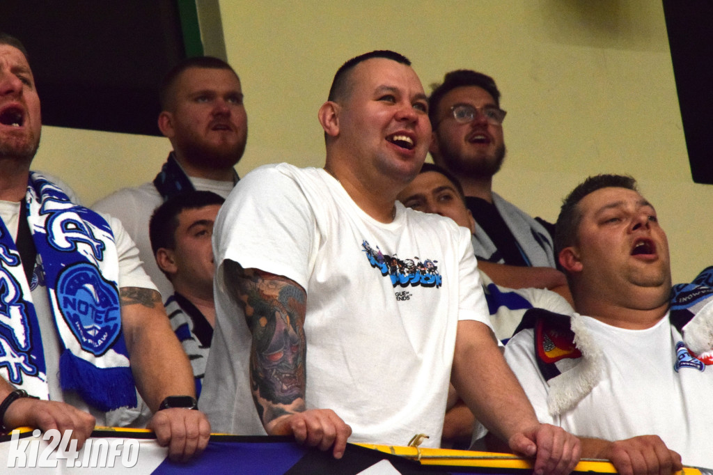 Kibice na meczu Noteci z Polonią