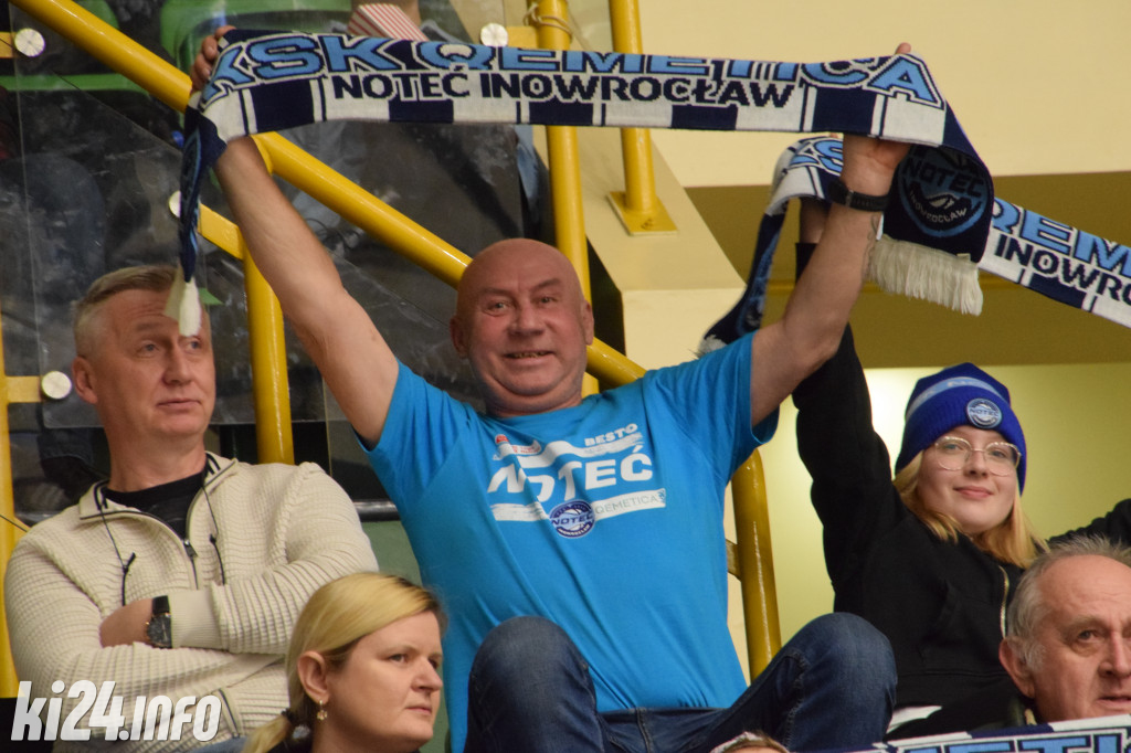 Kibice na meczu Noteć - WKK Wrocław