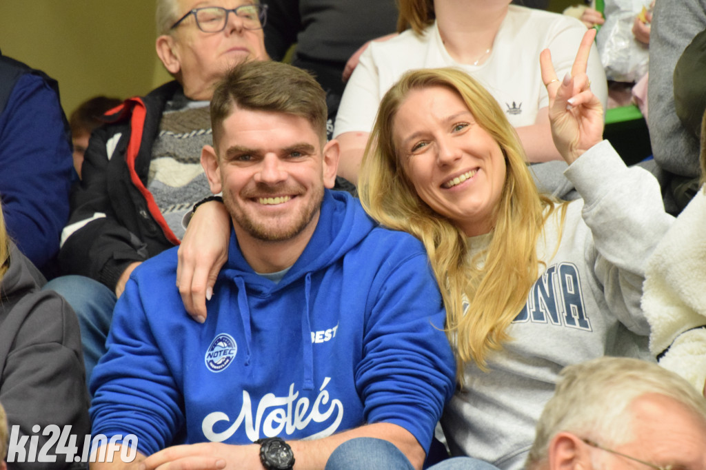 Kibice na meczu Noteć - WKK Wrocław