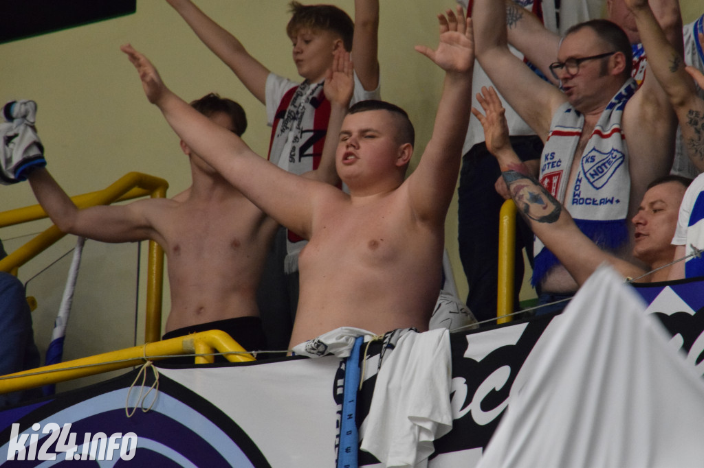 Kibice na meczu Noteć - WKK Wrocław