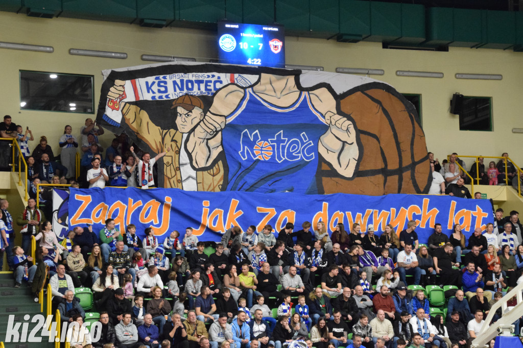 Kibice na meczu Noteć - Spójnia