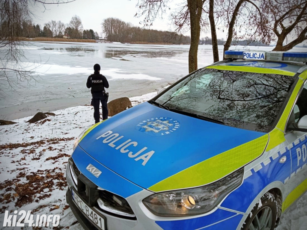 Policja i WOPR ostrzegają: Lód jest cienki!