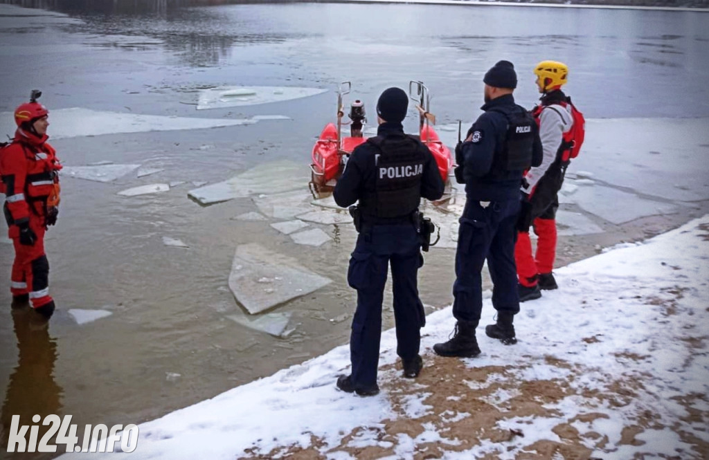 Policja i WOPR ostrzegają: Lód jest cienki!