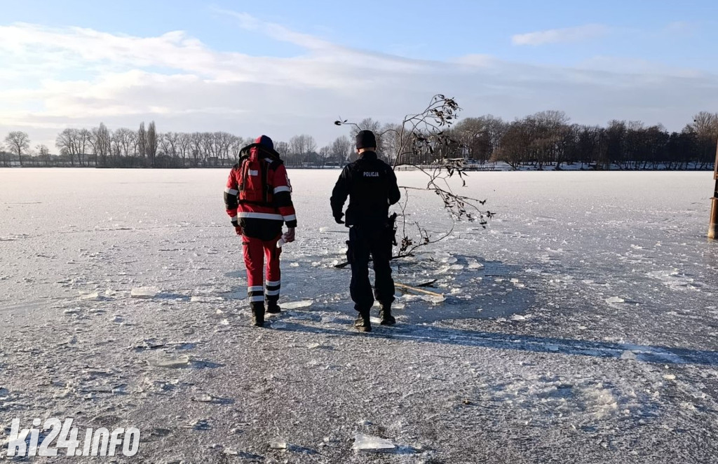 Służby zabezpieczyły przeręble na Gople
