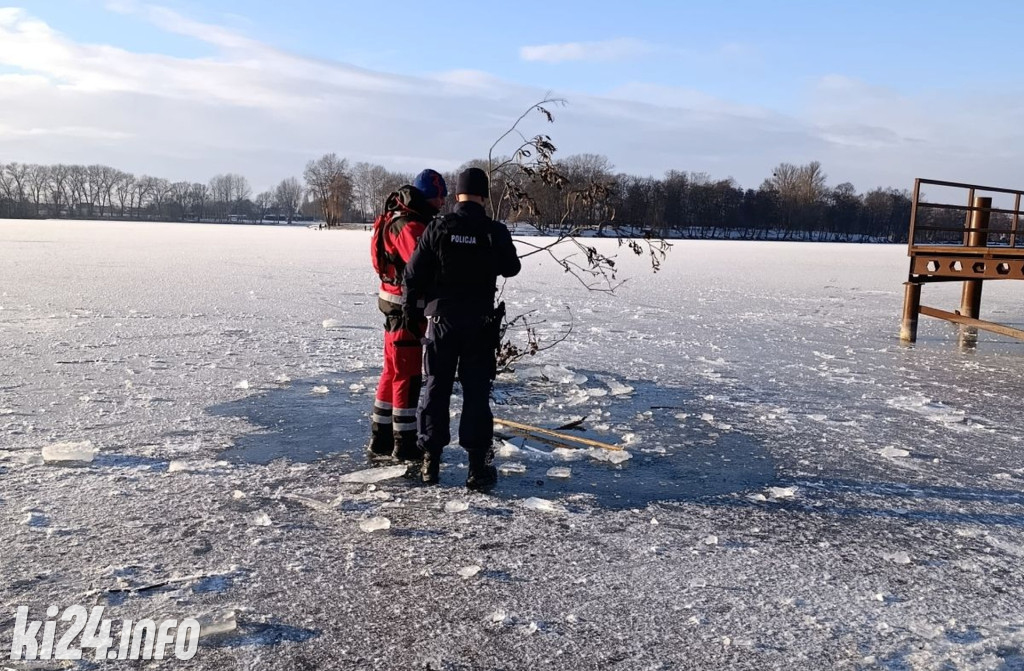 Służby zabezpieczyły przeręble na Gople