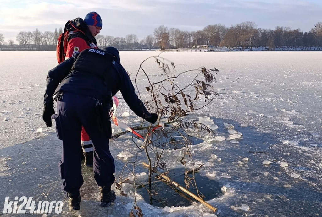 Służby zabezpieczyły przeręble na Gople