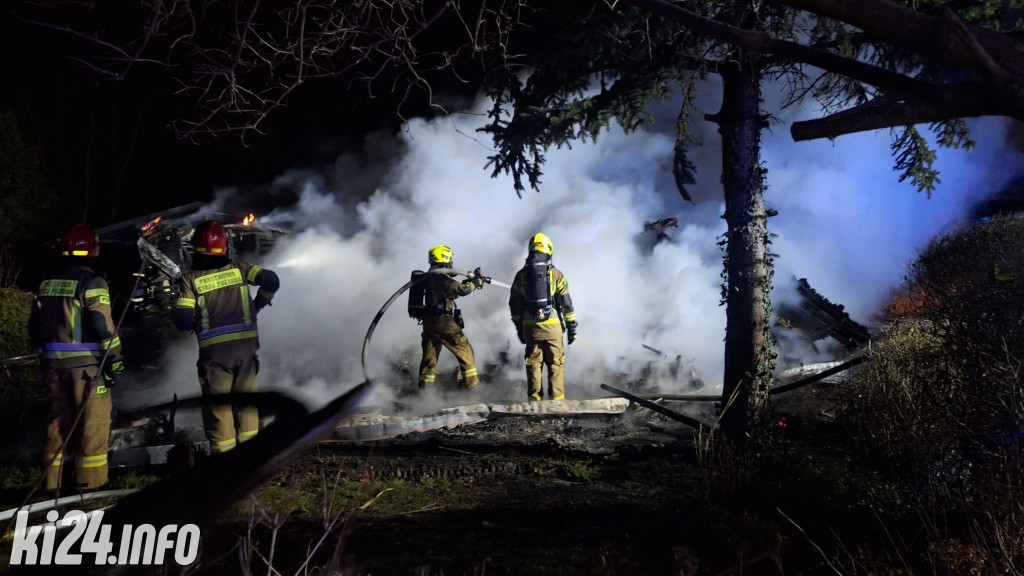 W Kruszwicy spłonął domek letniskowy