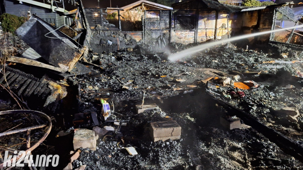 W Kruszwicy spłonął domek letniskowy